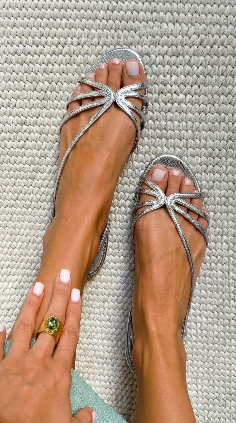 AURE | Sandalias Doradas Camille