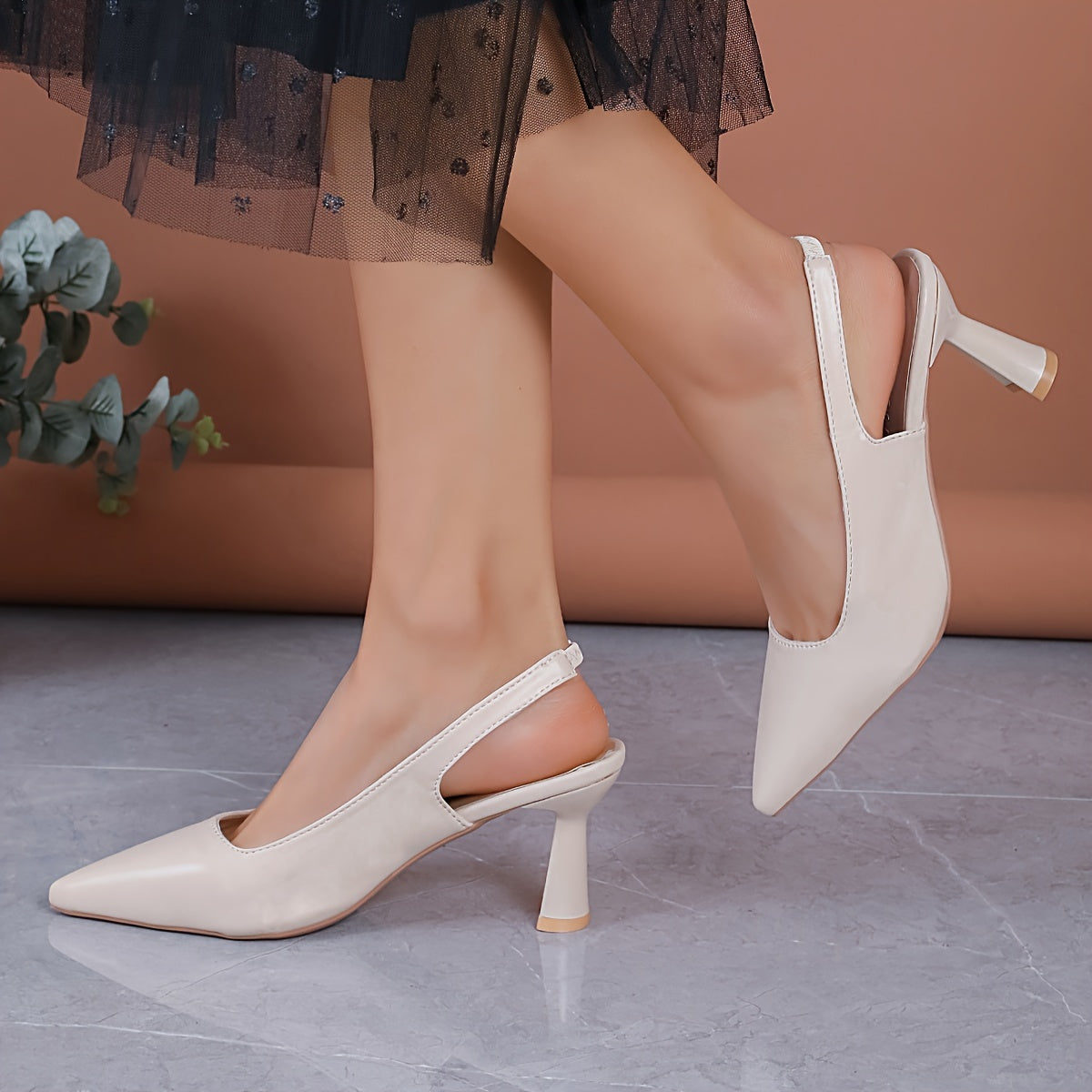 Sophia™ | Tacones Slingback Elegantes