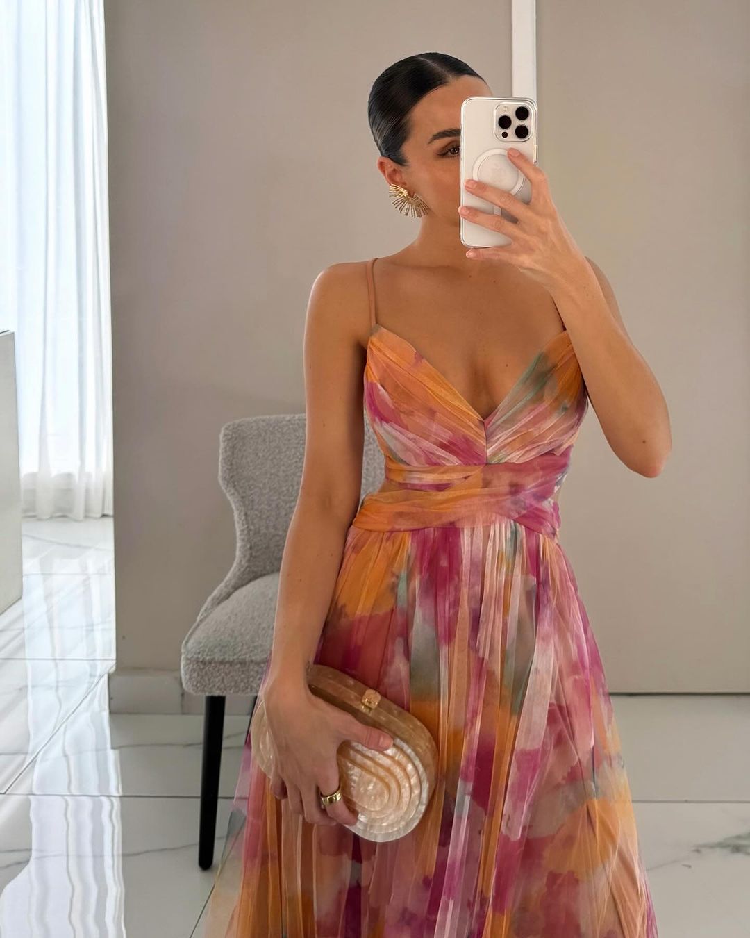 AURE Vestido Maxi Floral Estampado 4