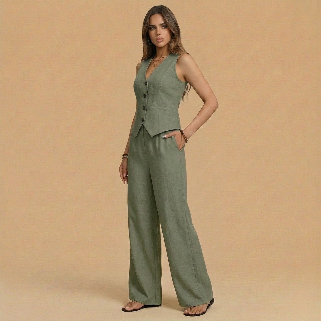 Sofía | Conjunto Chaleco + Pantalón de regalo