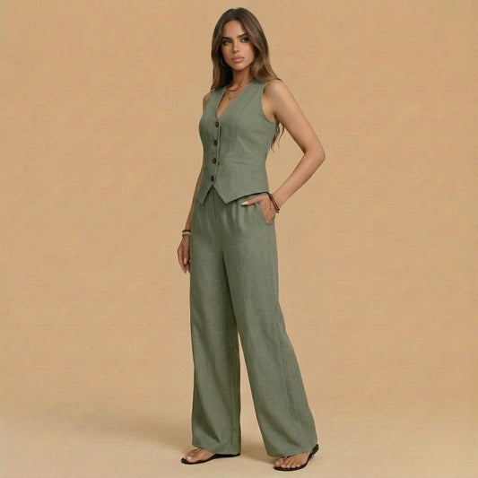 Sofía | Conjunto Chaleco + Pantalón de regalo