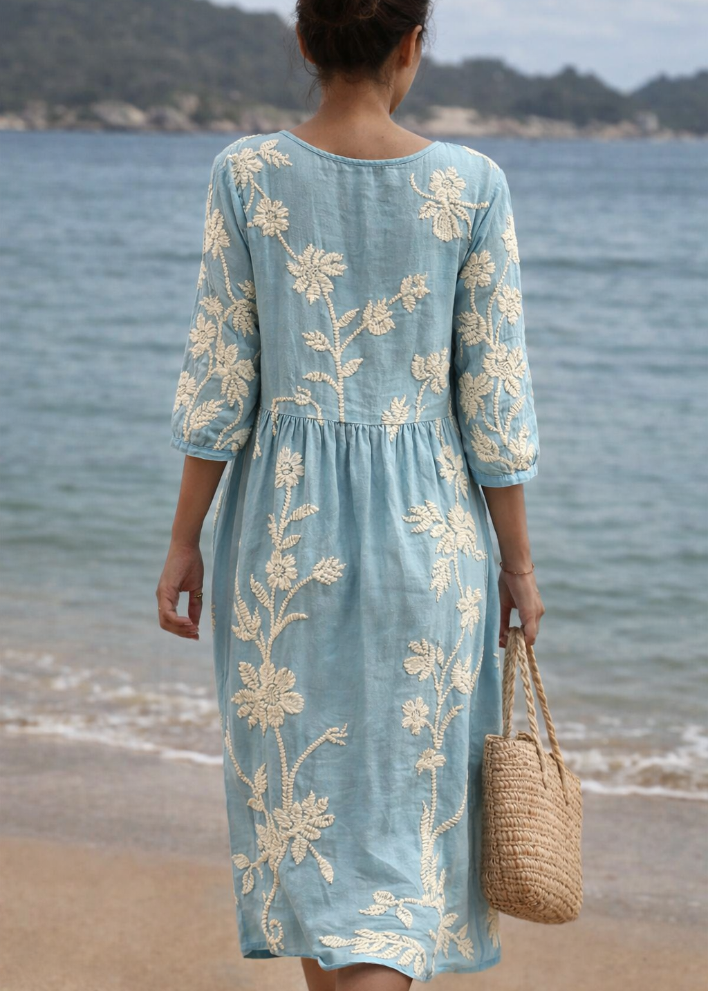AURE Vestido Vintage Bordado 4