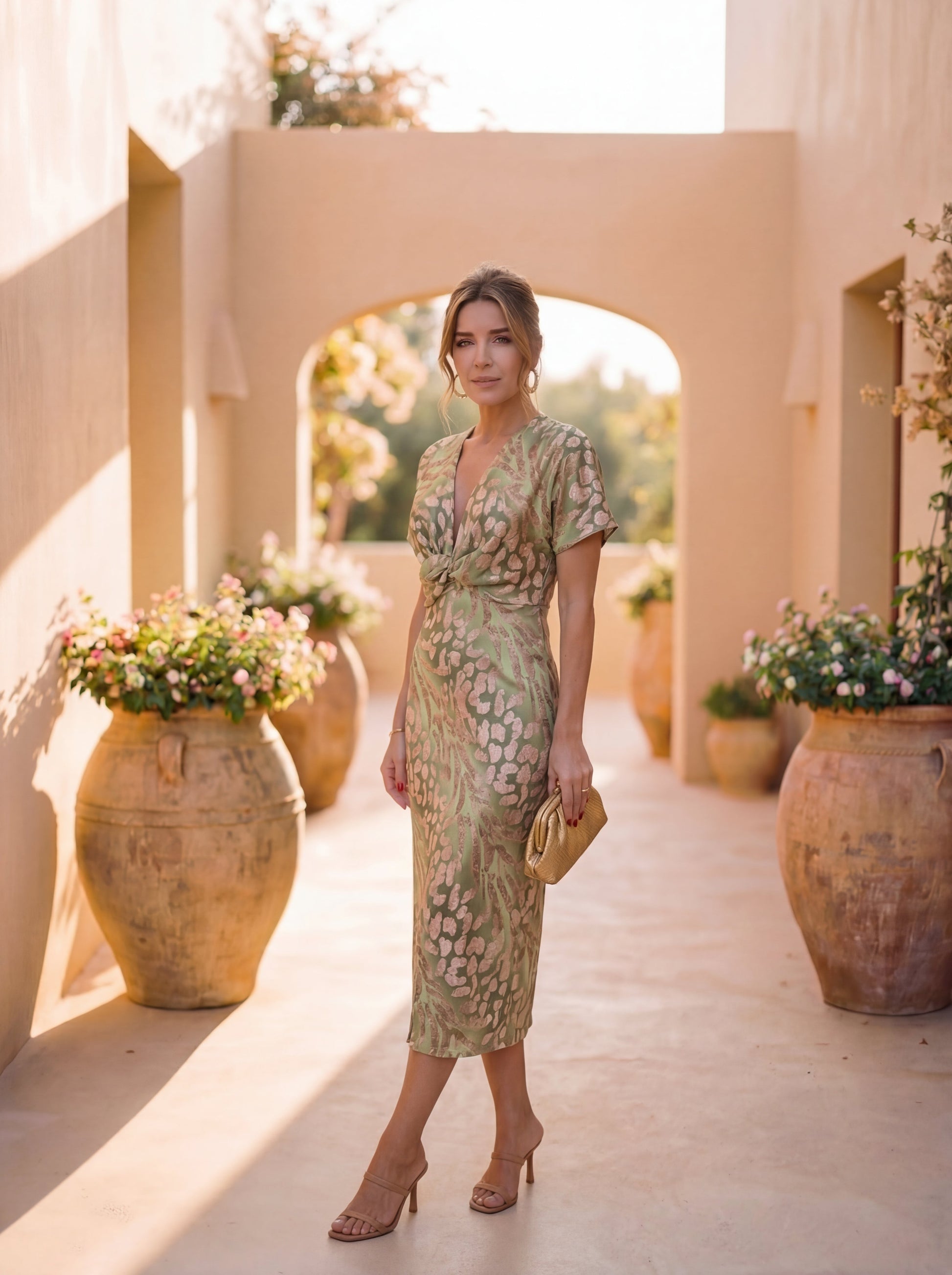 AURE Vestido Elegante Tejido Ligero 4