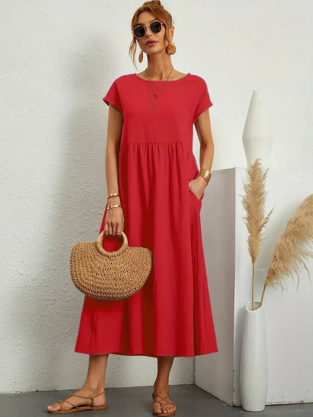AURE | Vestido Midi Fluido