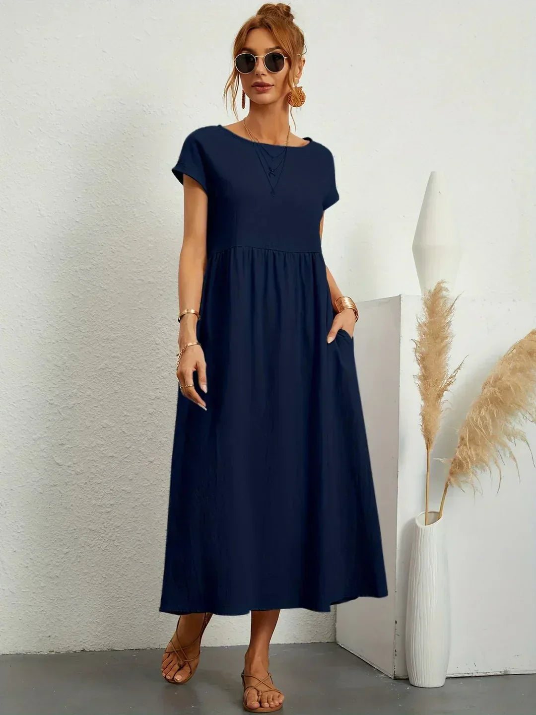 AURE Vestido Midi Fluido 3