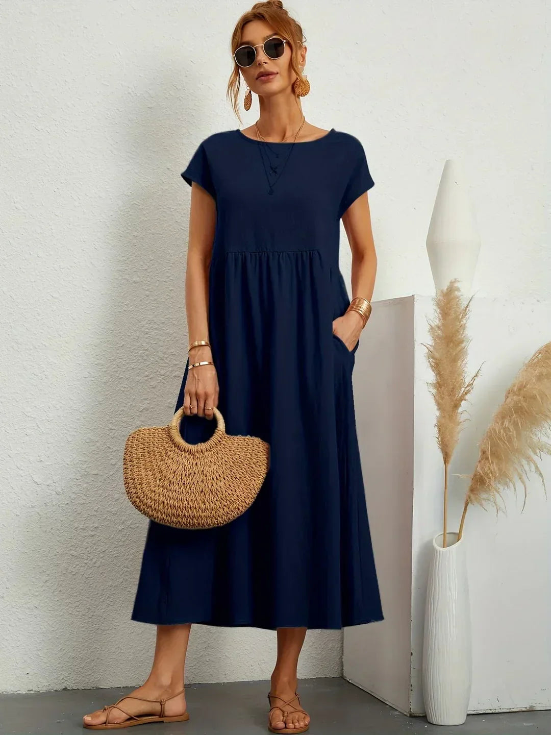 AURE | Vestido Midi Fluido