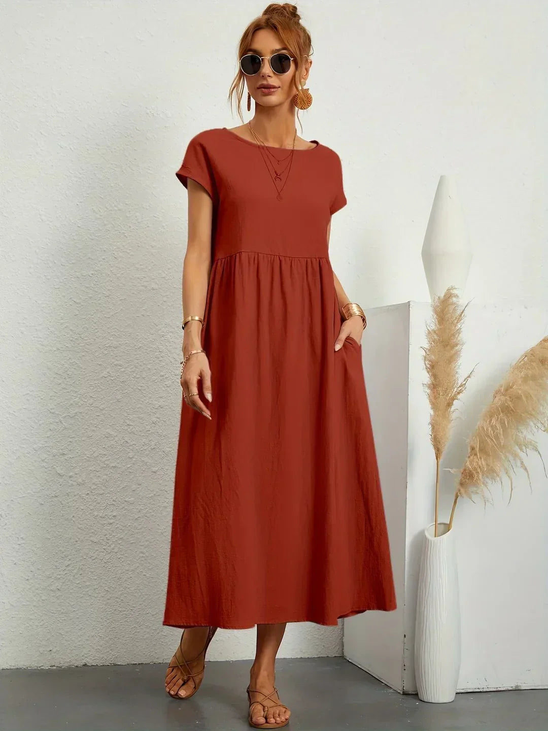 AURE | Vestido Midi Fluido