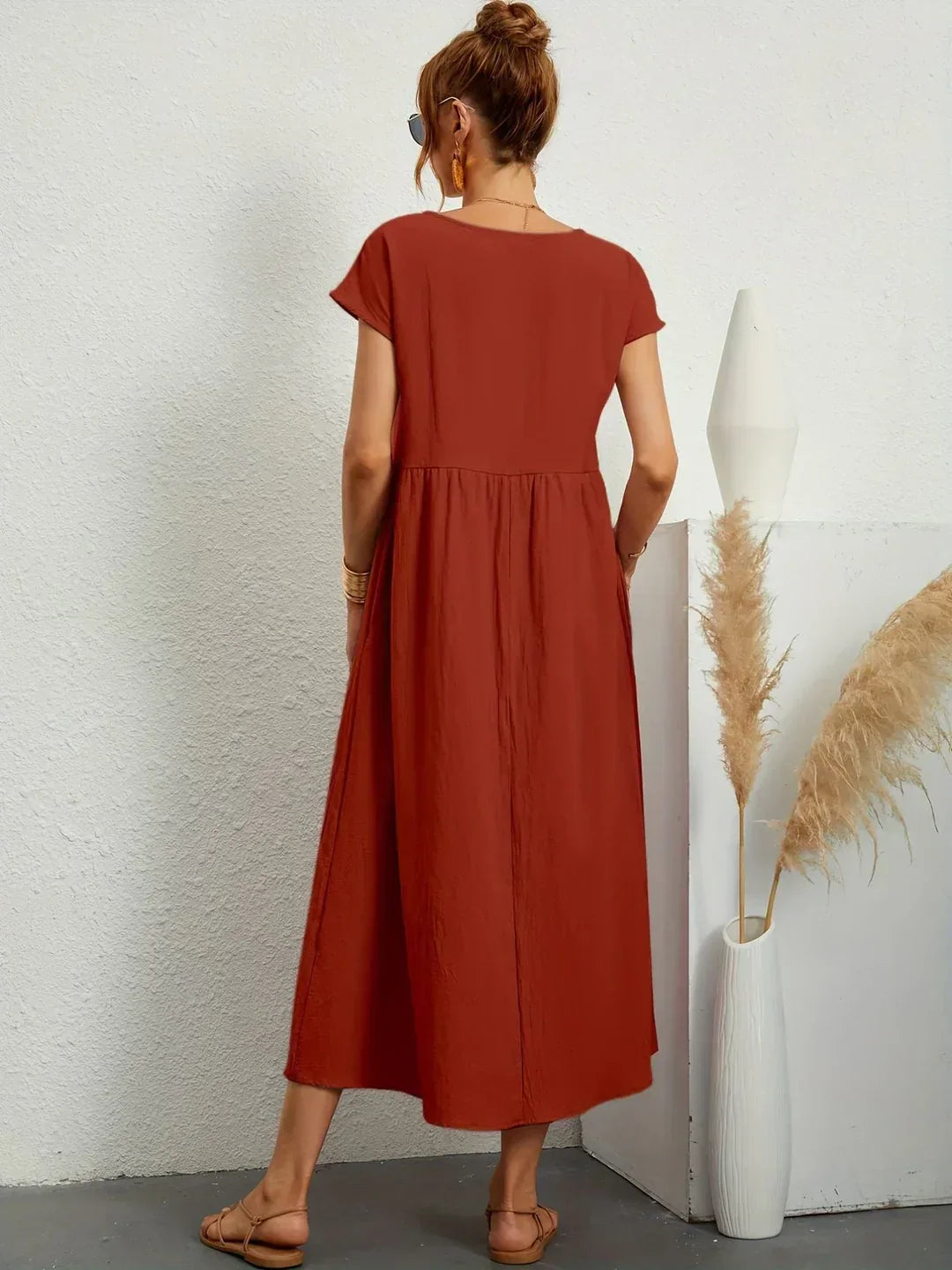 AURE | Vestido Midi Fluido