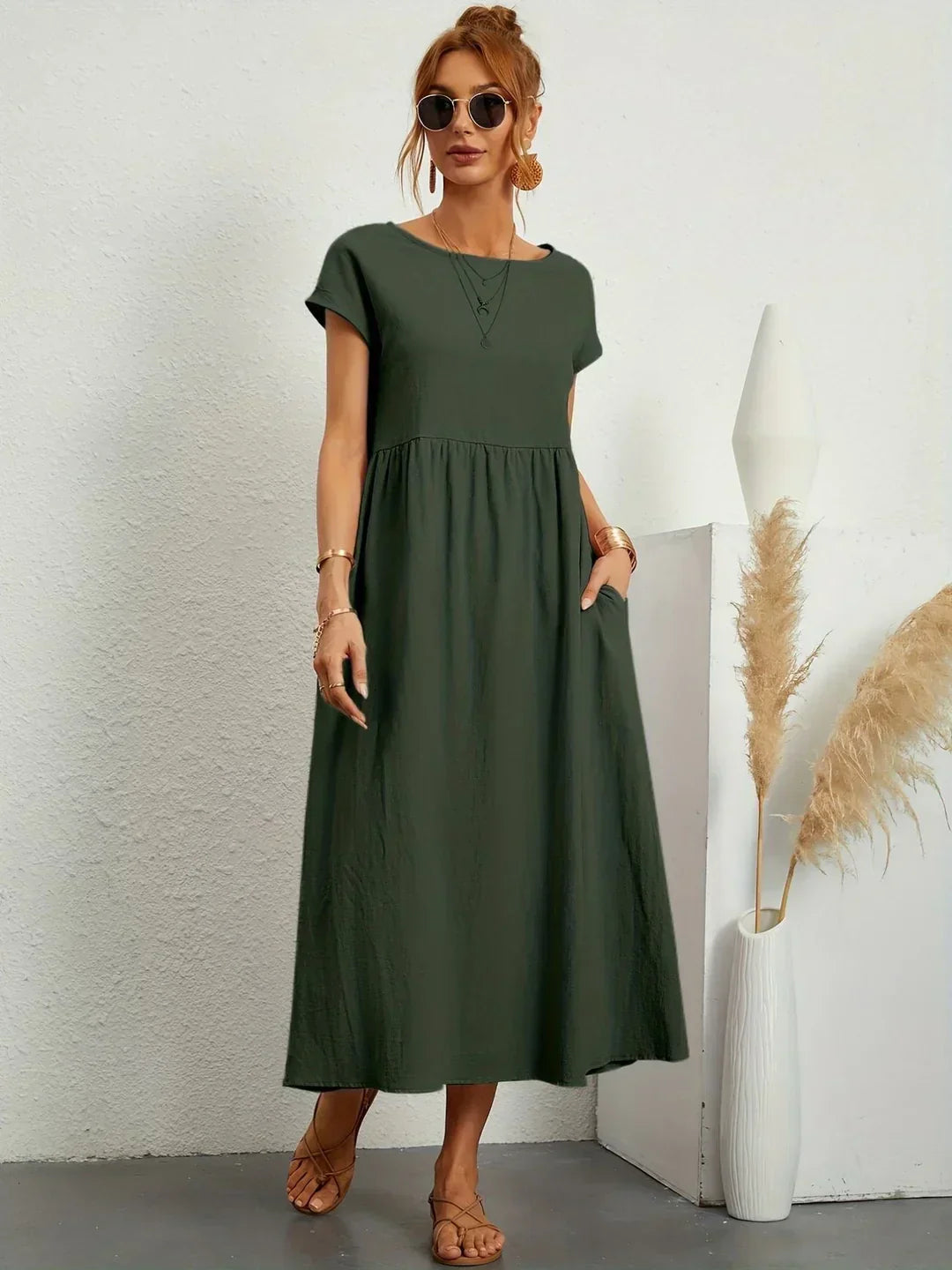 AURE | Vestido Midi Fluido