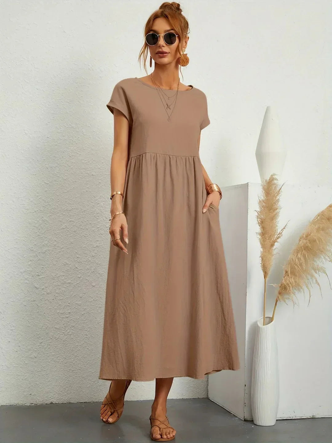 AURE | Vestido Midi Fluido