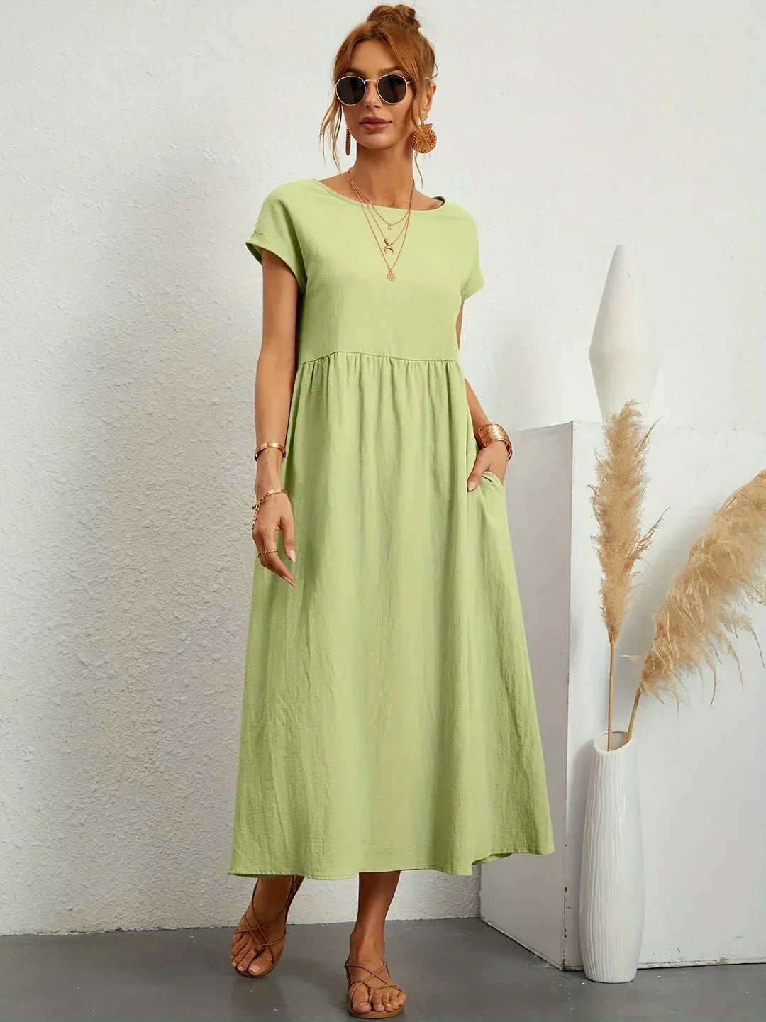 AURE | Vestido Midi Fluido