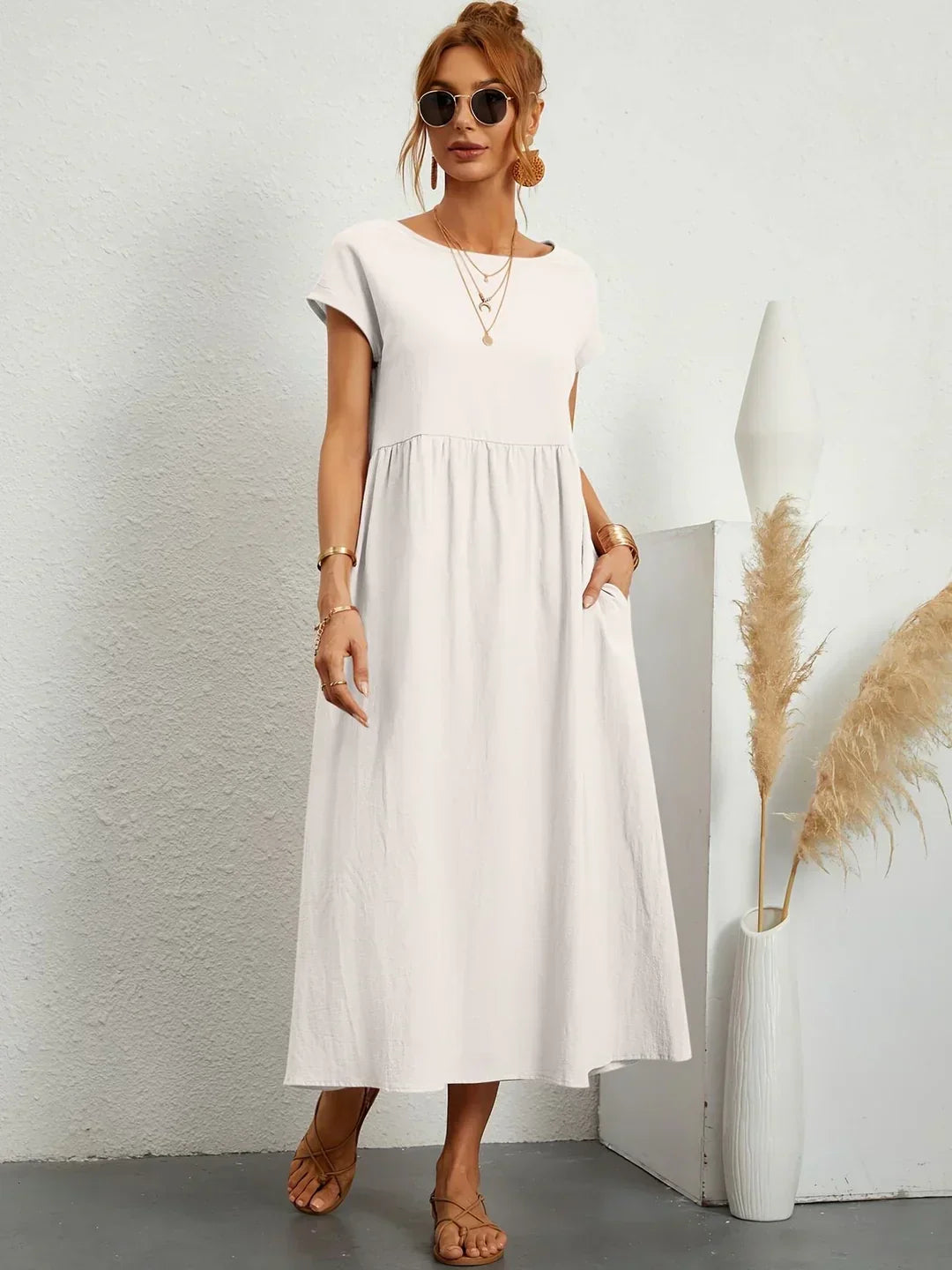 AURE | Vestido Midi Fluido