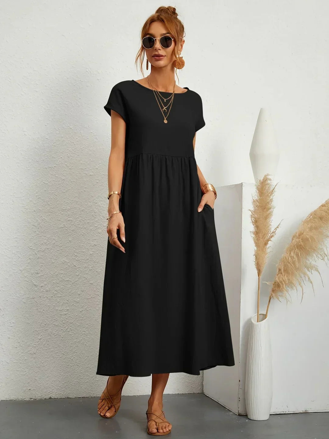 AURE | Vestido Midi Fluido