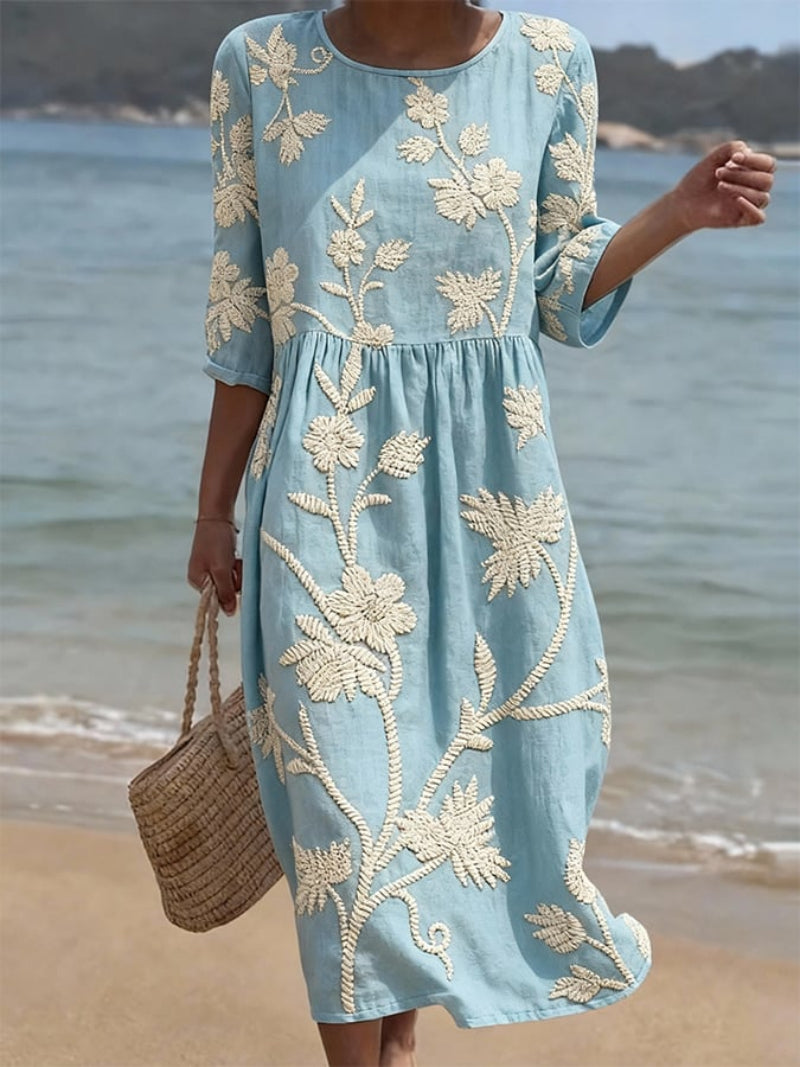AURE Vestido Vintage Bordado 3