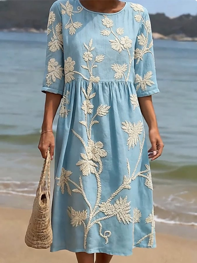 AURE Vestido Vintage Bordado 5