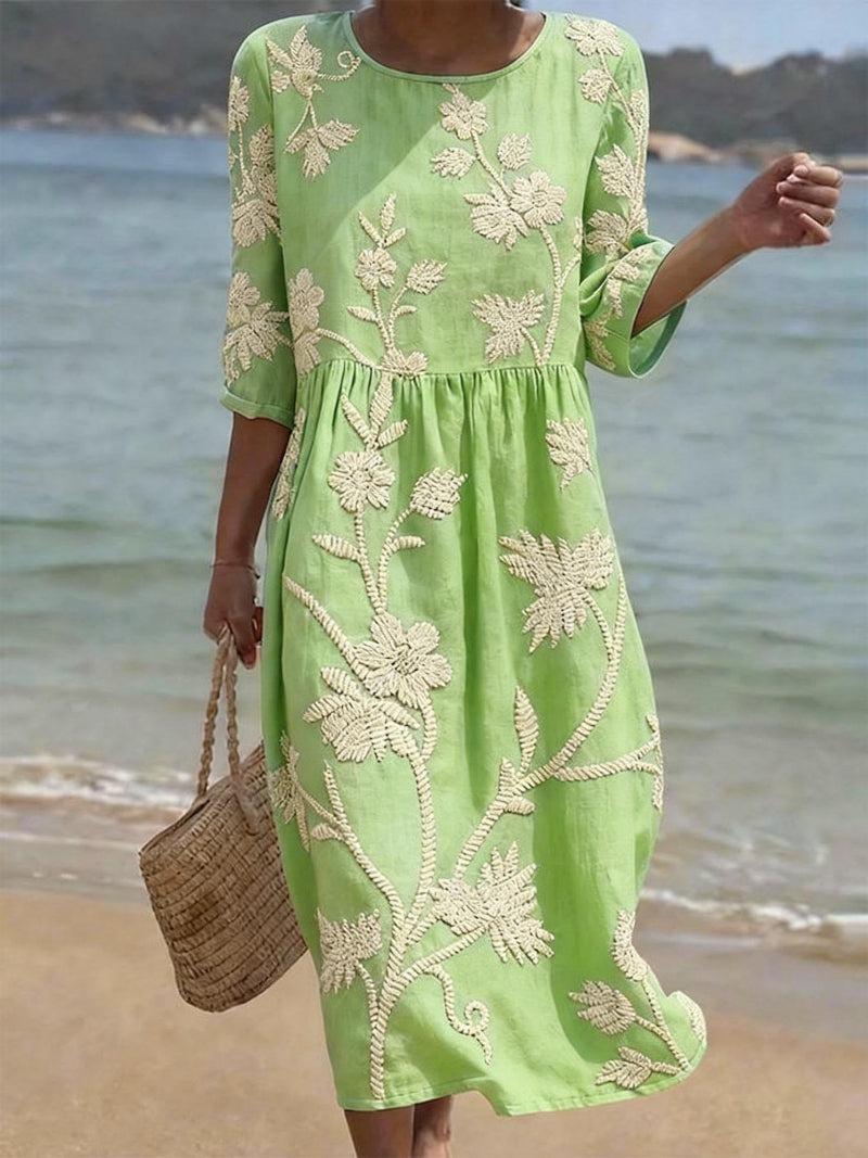 AURE Vestido Vintage Bordado 7