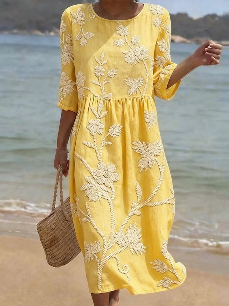 AURE Vestido Vintage Bordado 8