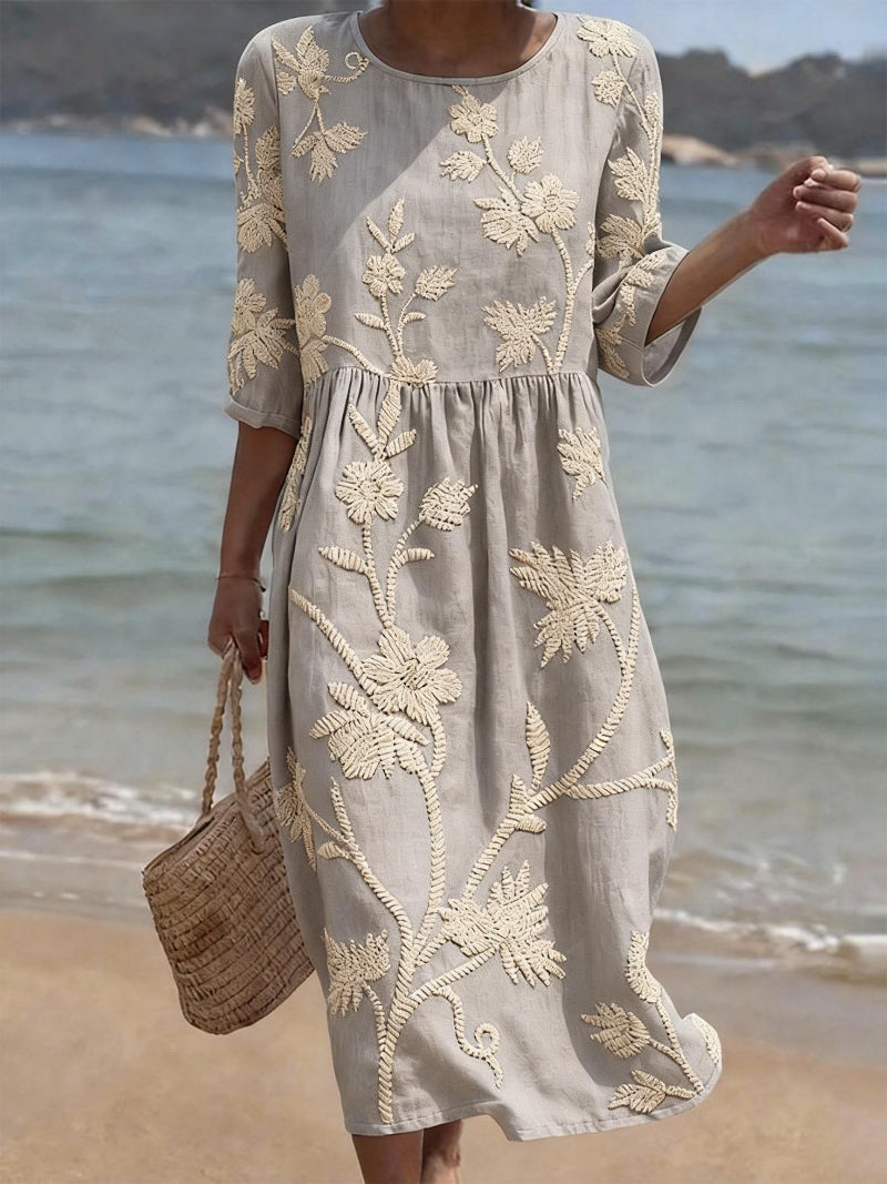 AURE Vestido Vintage Bordado 9
