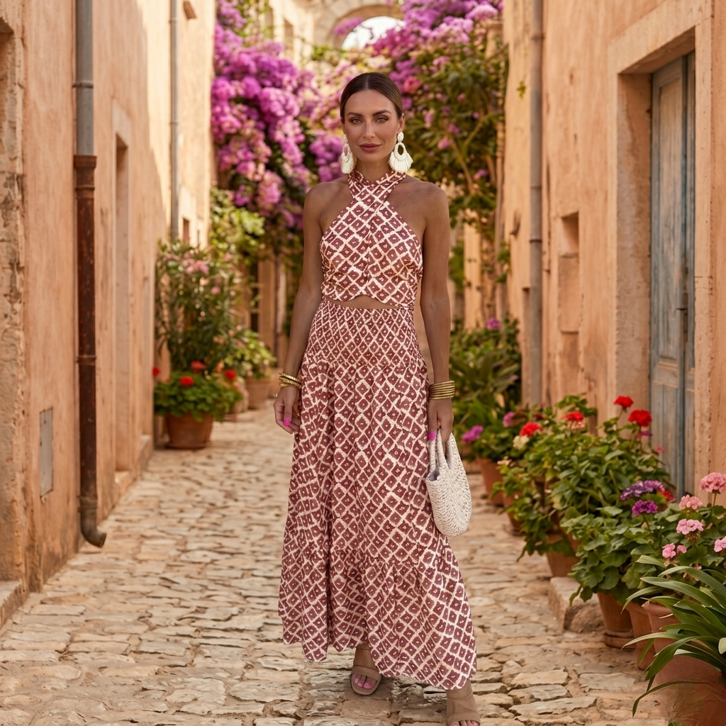 Elsa | Conjunto Elegante con Diseño de Hombros Descubiertos