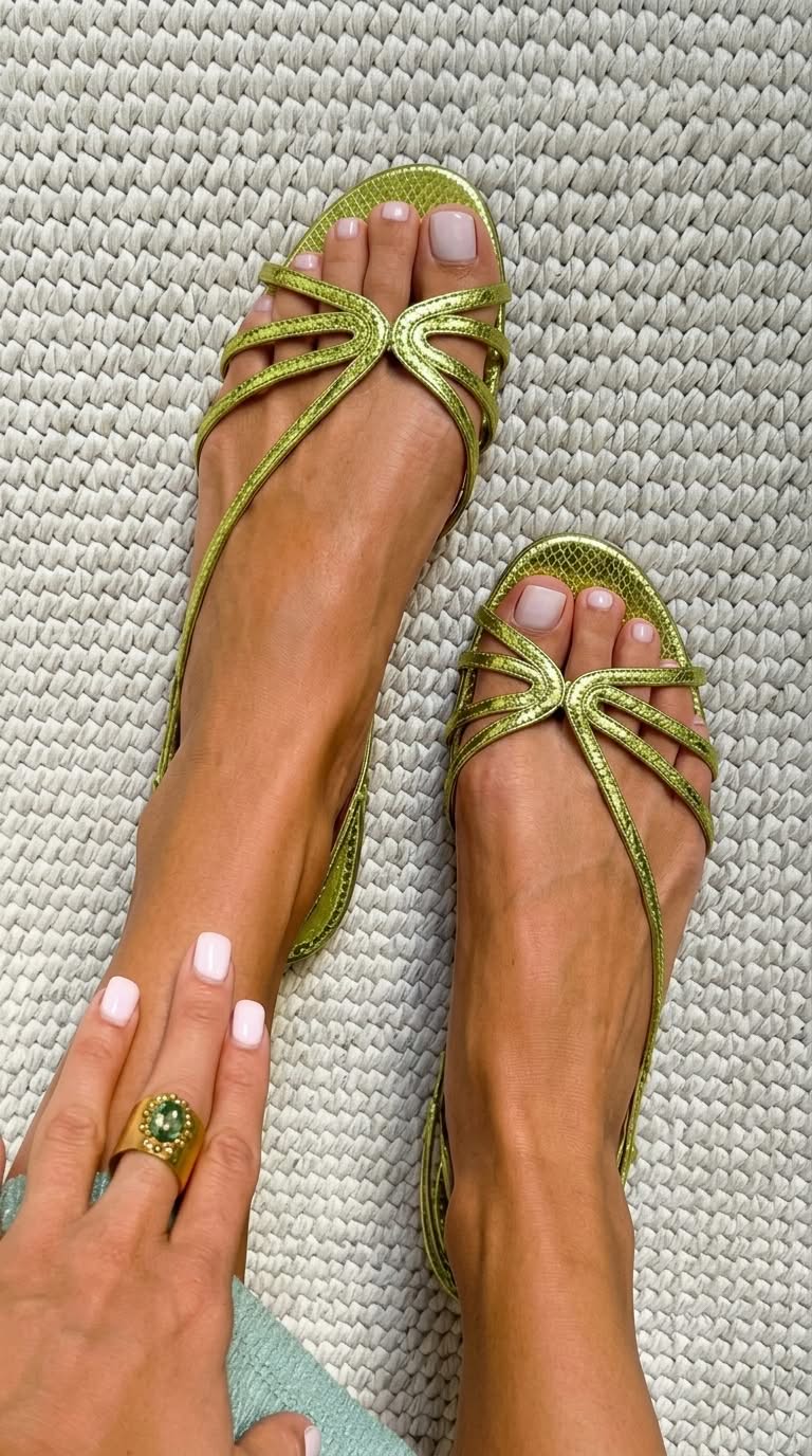 AURE | Sandalias Doradas Camille