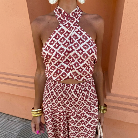 Elsa | Conjunto Elegante con Diseño de Hombros Descubiertos
