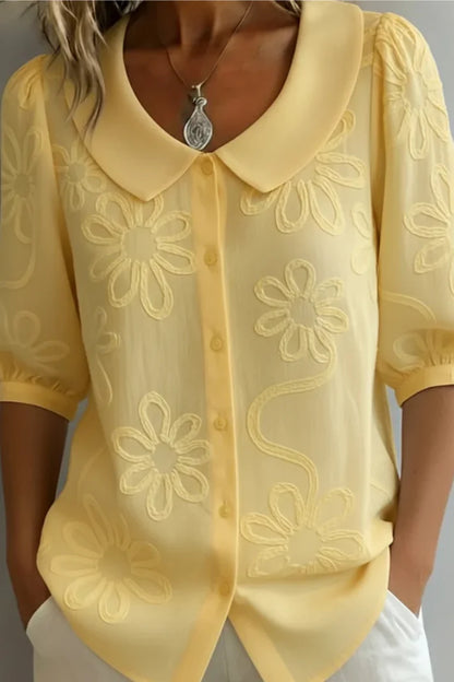 Fiora Blusa Elegante con Bordado Floral 1