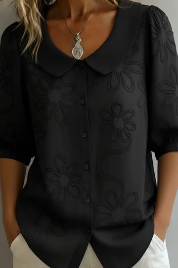 Fiora Blusa Elegante con Bordado Floral 3