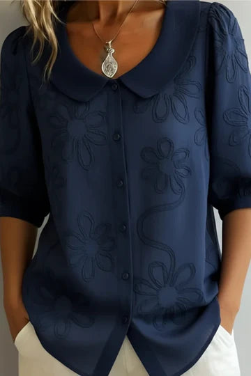 Fiora Blusa Elegante con Bordado Floral 5