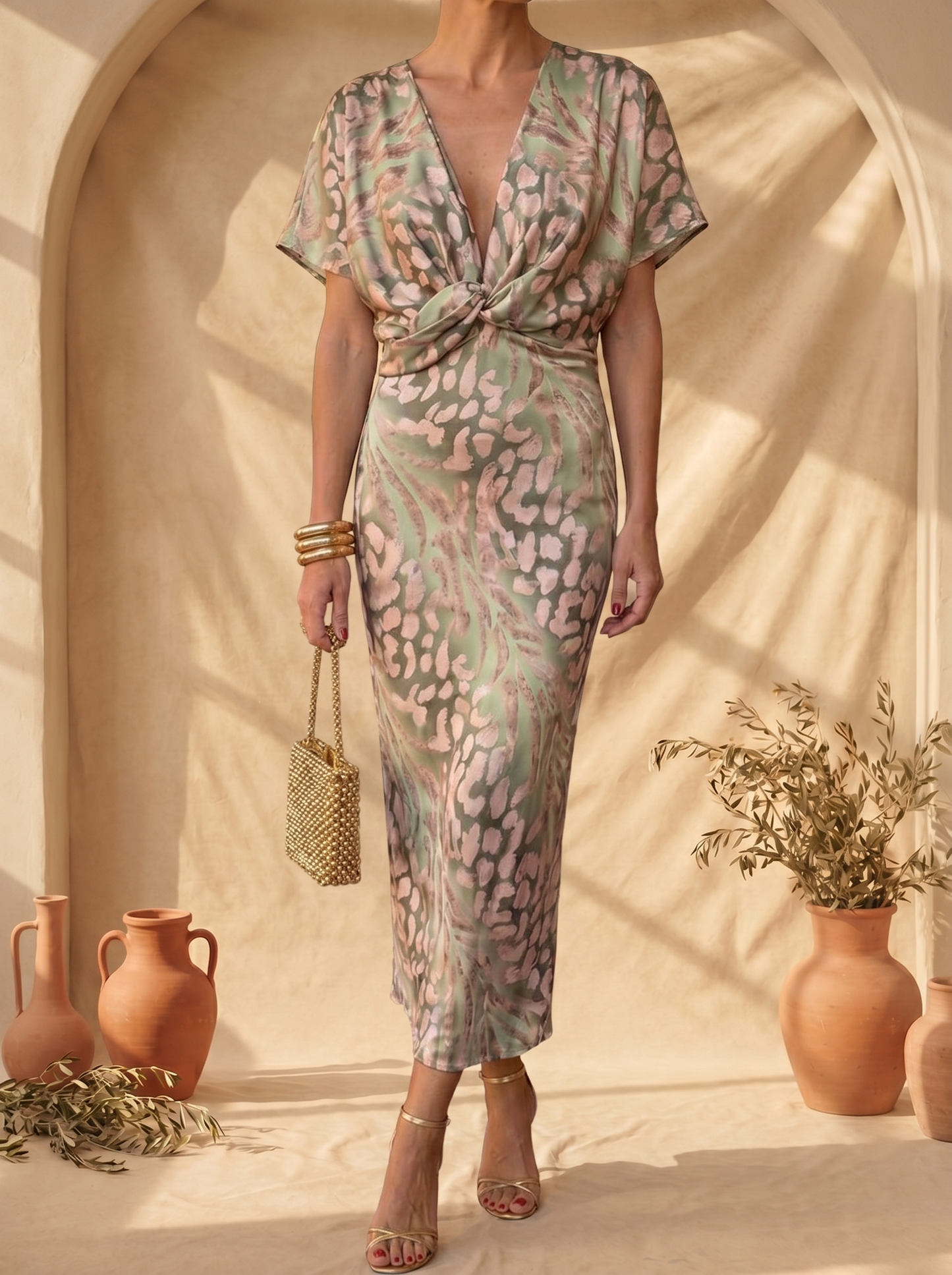 AURE Vestido Elegante Tejido Ligero 2