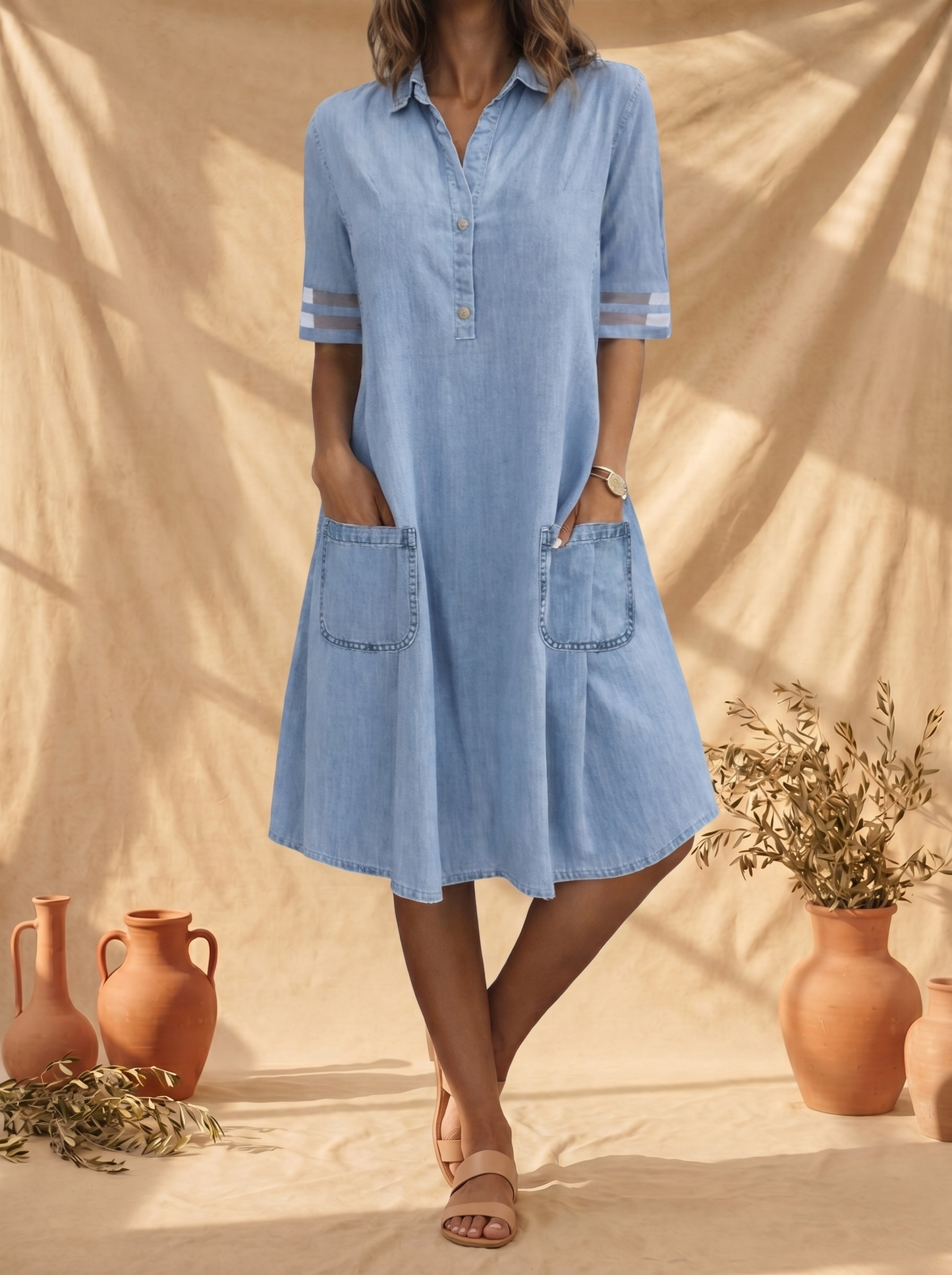 AURE Vestido Vaquero Entallado 2