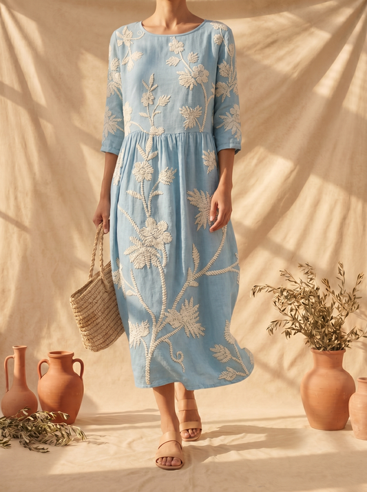 AURE Vestido Vintage Bordado 1