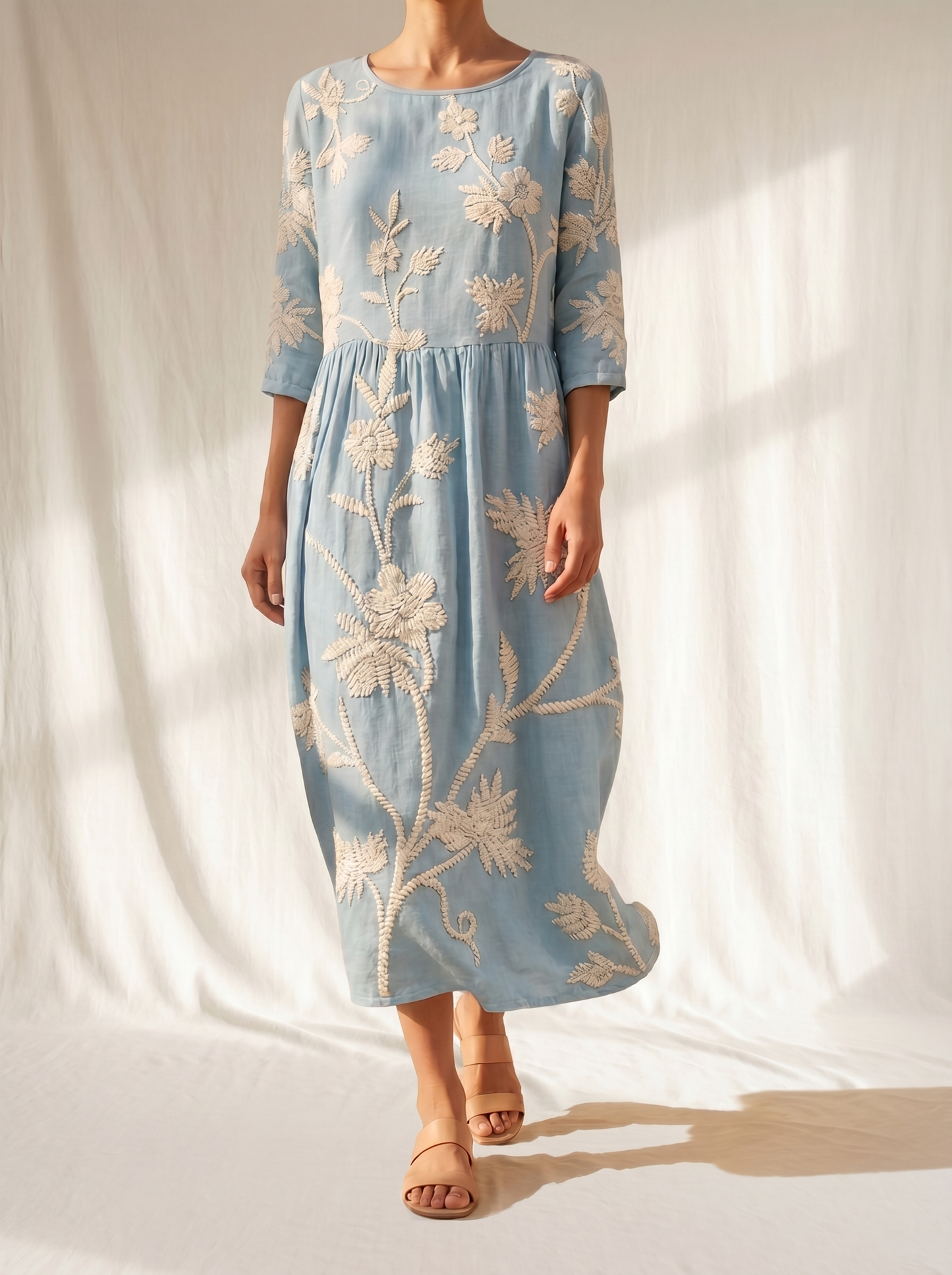 AURE Vestido Vintage Bordado 2