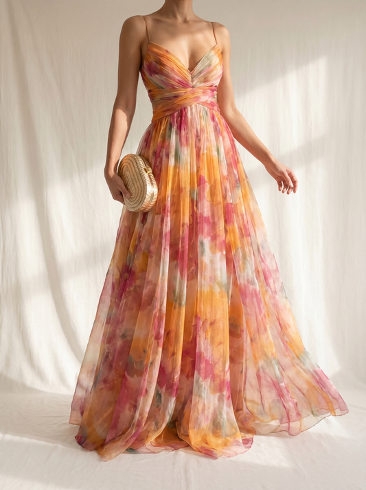 AURE Vestido Maxi Floral Estampado 2
