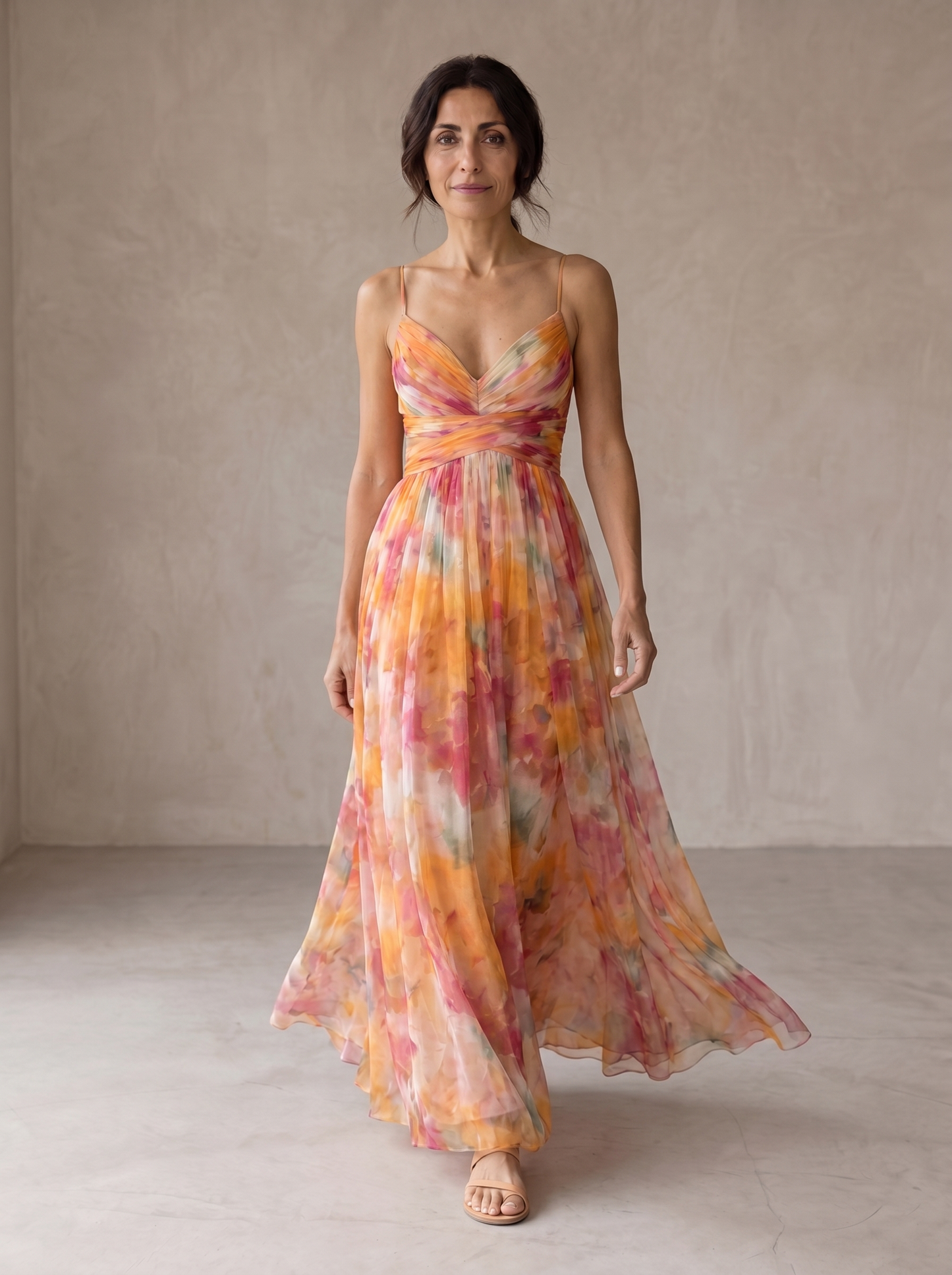 AURE Vestido Maxi Floral Estampado 1