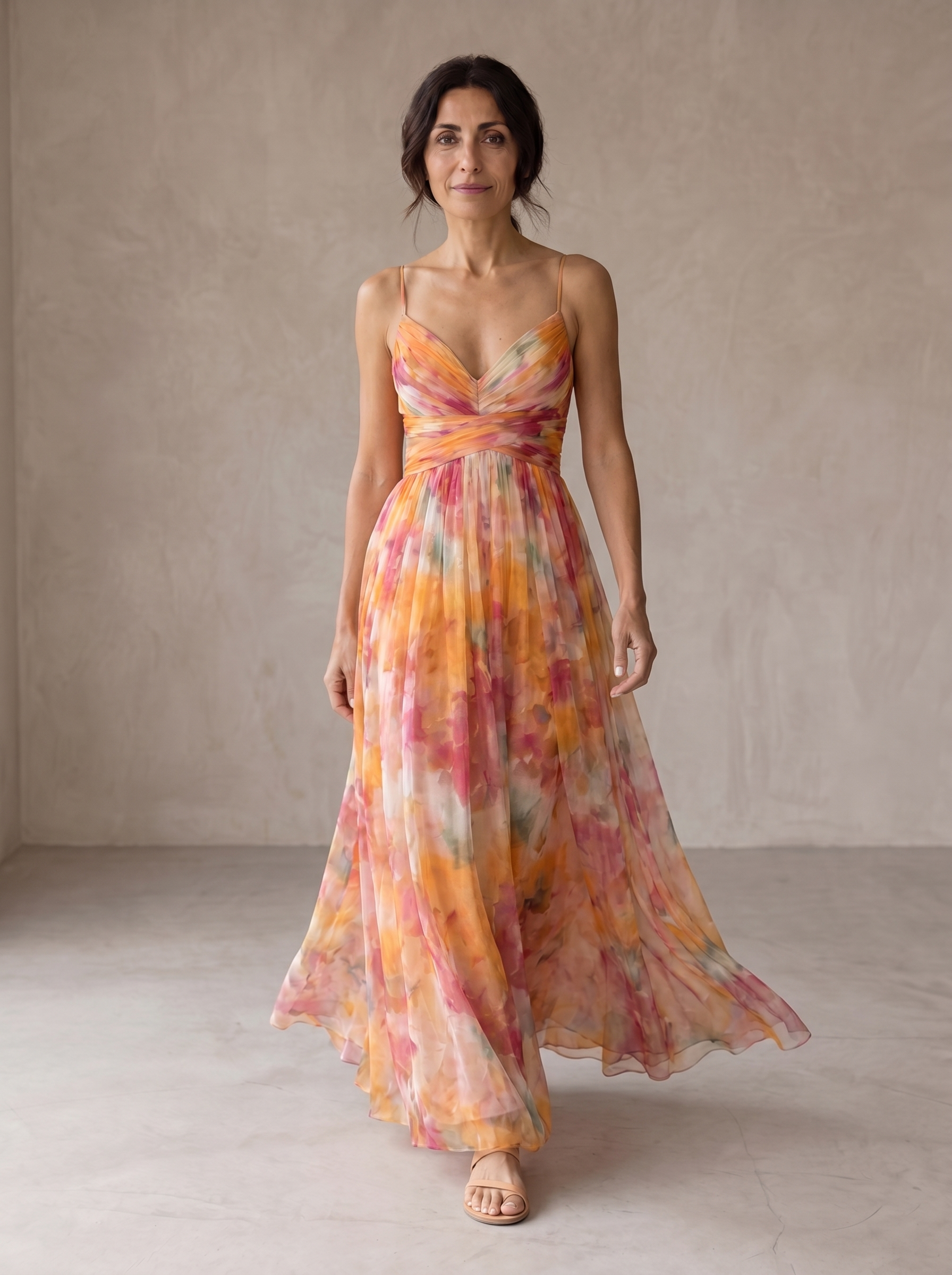 AURE Vestido Maxi Floral Estampado 1