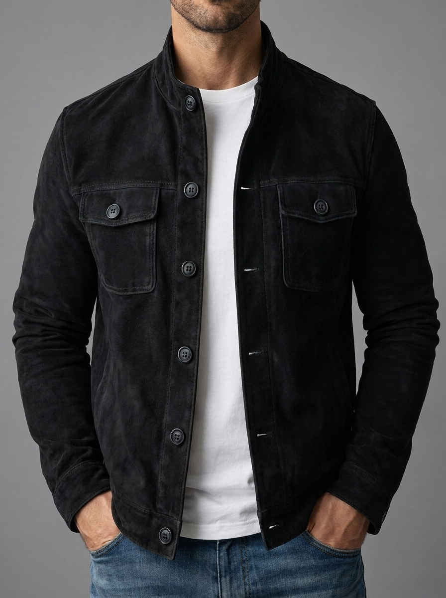 Javier Chaqueta de Ante - Negro