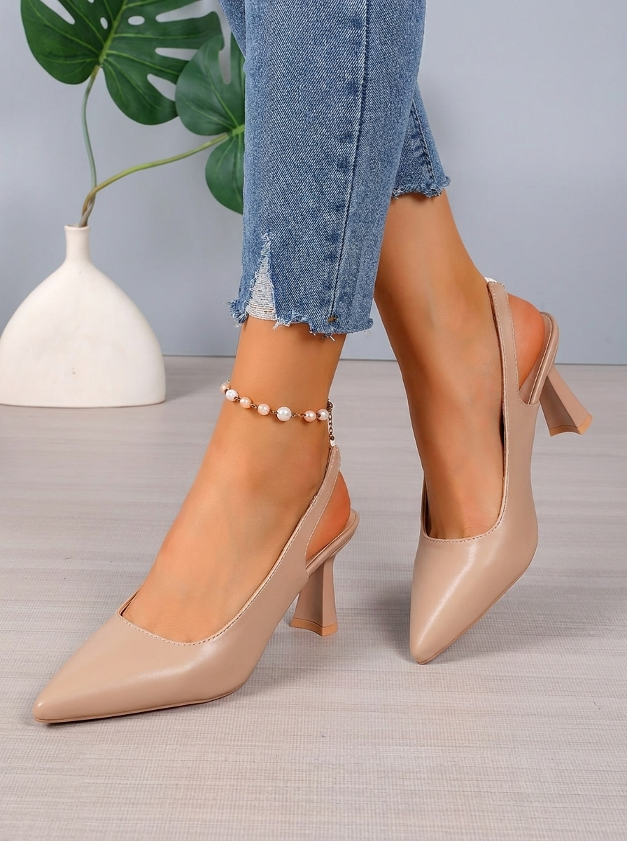 Sophia | Tacones Slingback Elegantes - Beige