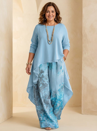 AURE | Conjunto Floral de Dos Piezas