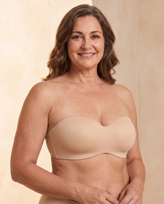 Sujetador invisible sin marcas beige - frontal
