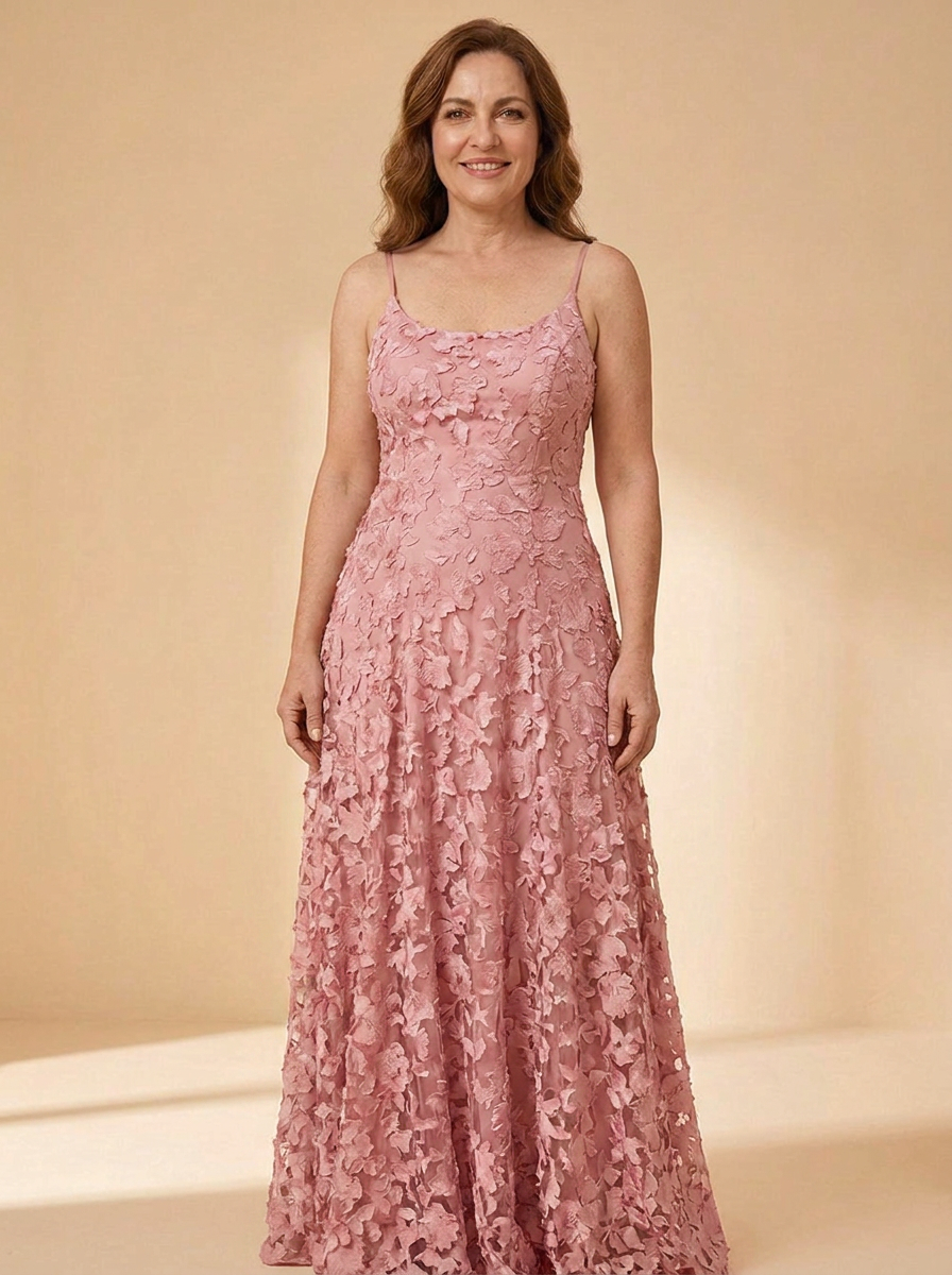AURE Vestido Elegante Rosa - frontal