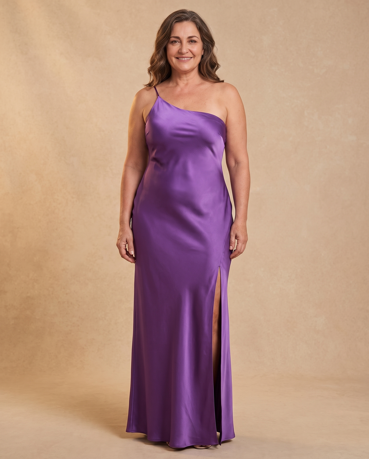 Vestido Largo de Espalda Abierta - Morado