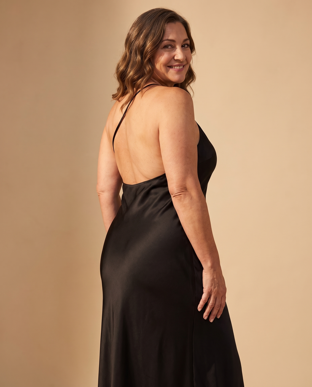Vestido Largo de Espalda Abierta - Negro 2
