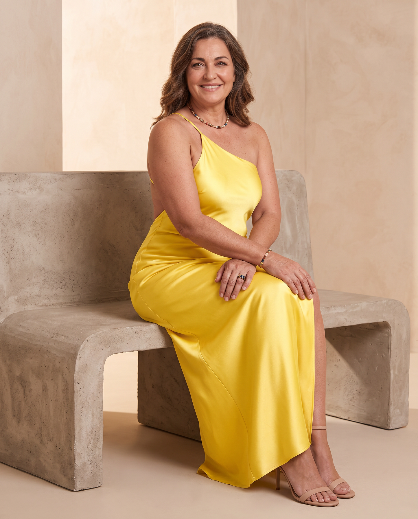 Vestido Largo de Espalda Abierta - Amarillo 3