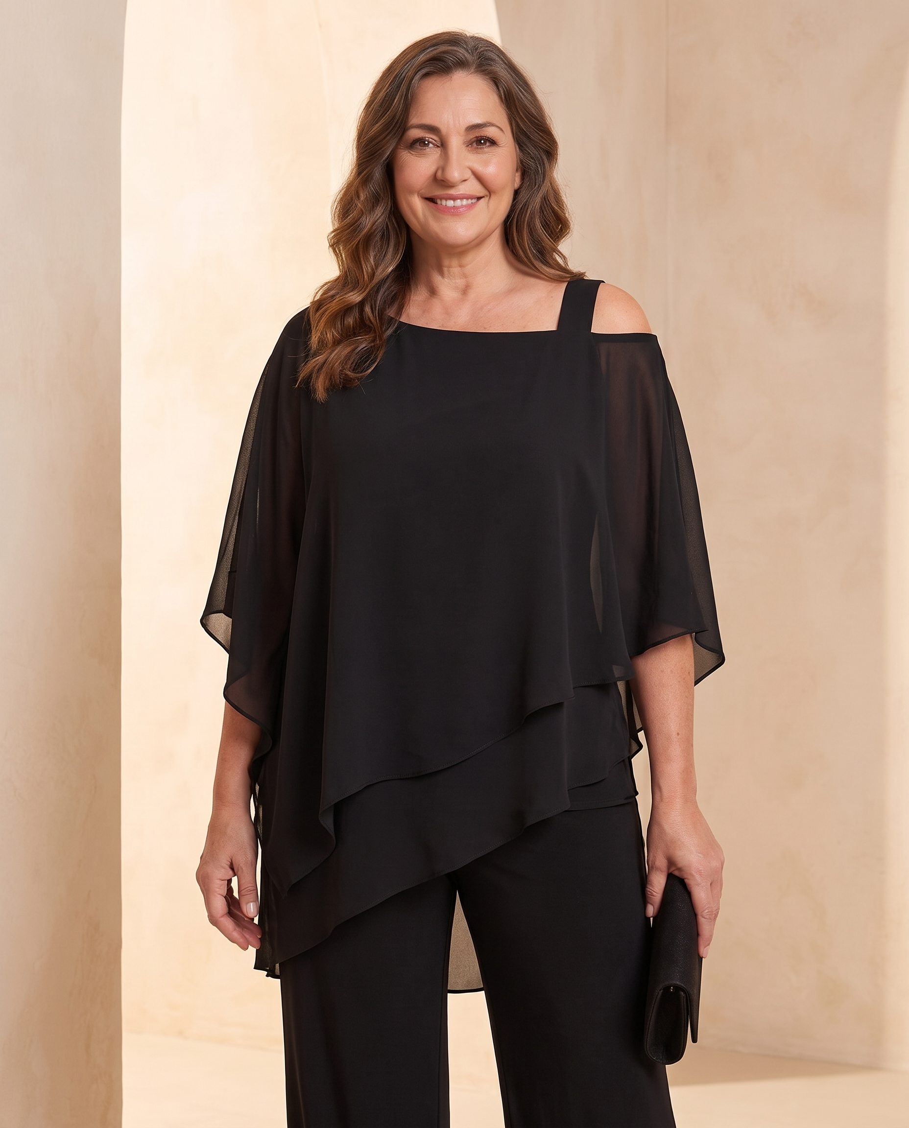 Martina | Conjunto blusa y pantalon - Negro