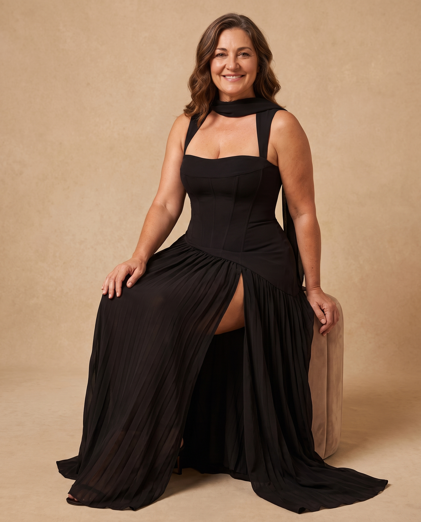 Carlota | Vestido Maxi de Evento - Negro 3