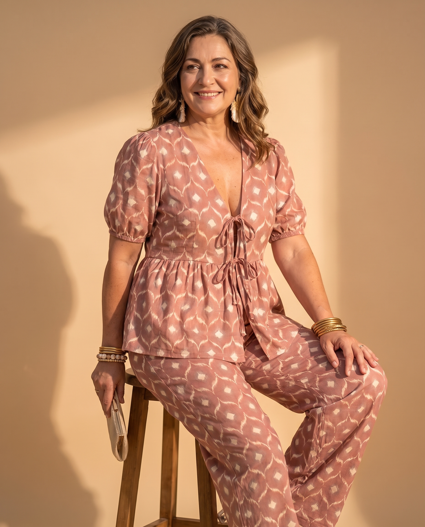 Leonor | Conjunto Casual Chic de Dos Piezas - Rosa 3