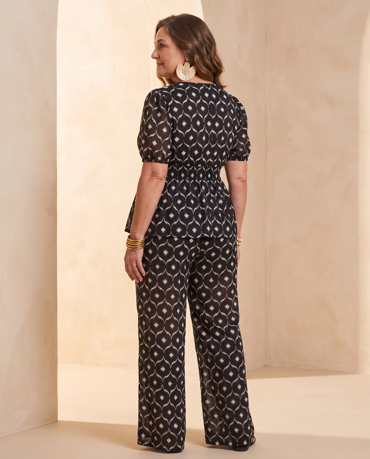Leonor | Conjunto Casual Chic de Dos Piezas - Blanco/negro 2