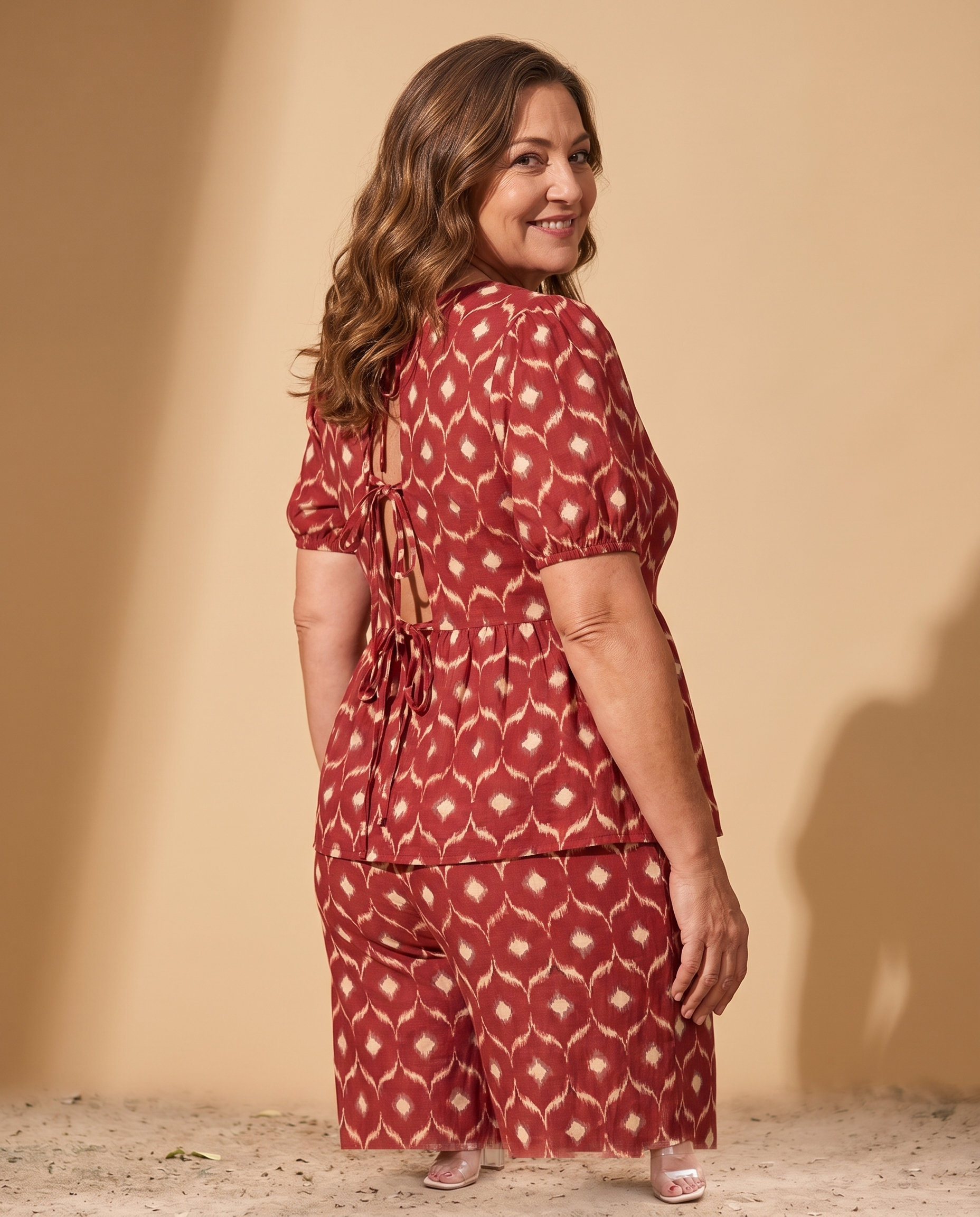 Leonor | Conjunto Casual Chic de Dos Piezas - Rojo 2