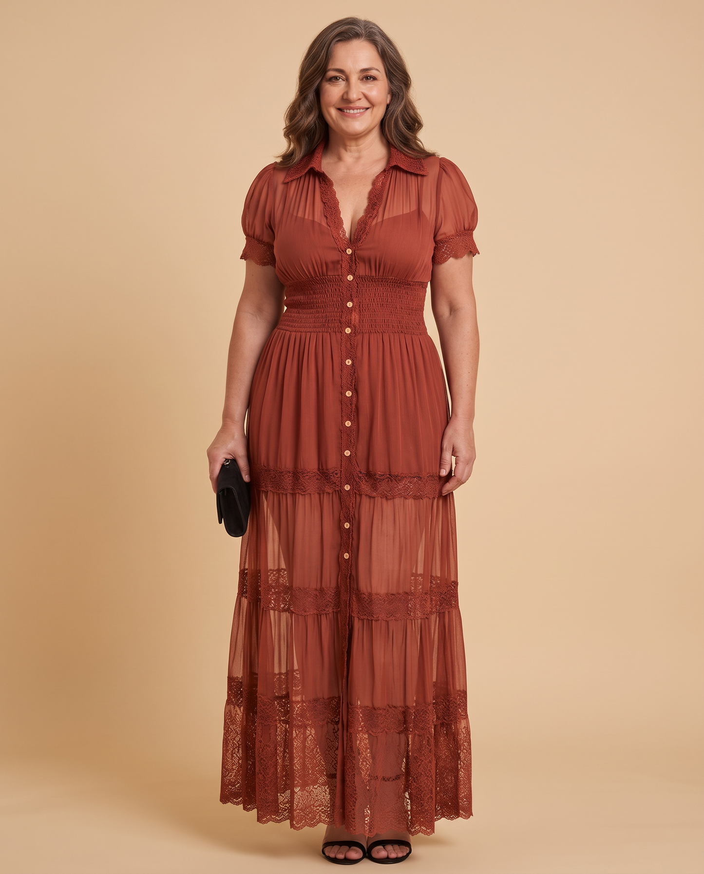 AURE | Vestido Toledo - Terracota
