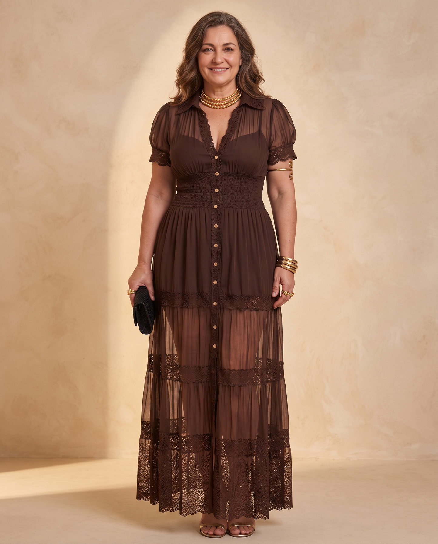 AURE | Vestido Toledo - Marrón